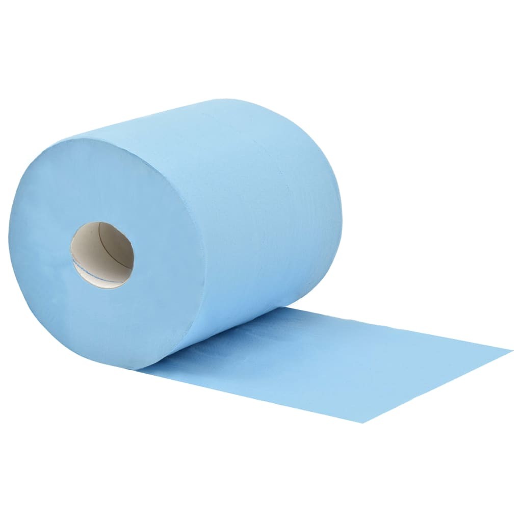 2-Ply Industrial Paper Wiper 2 Rolls 20 cm Blue